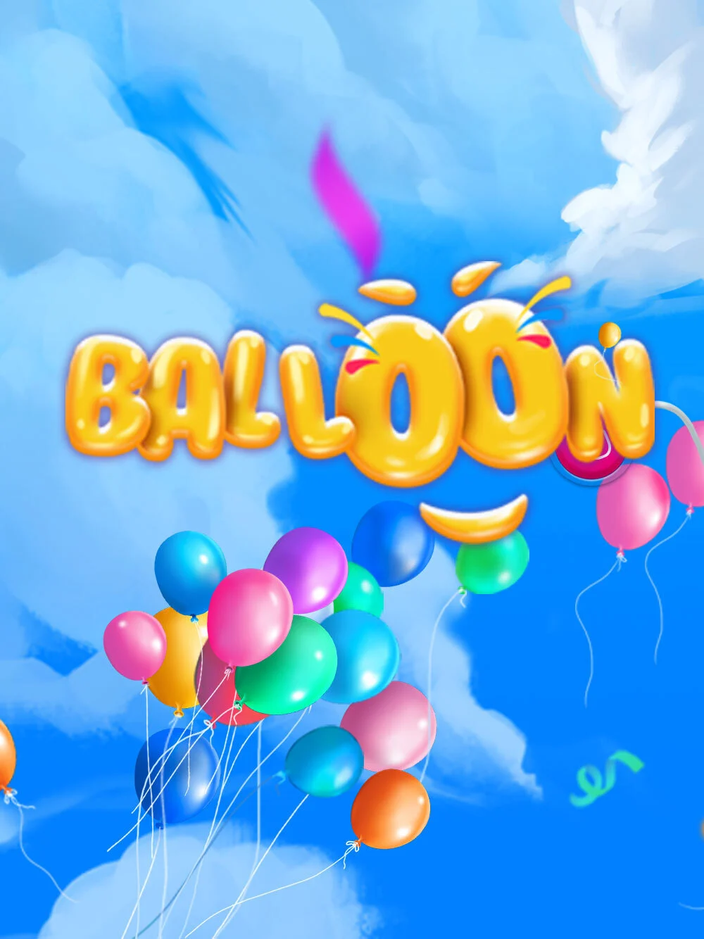 Juego tipo fiesta con globos y sensación de bonificación.