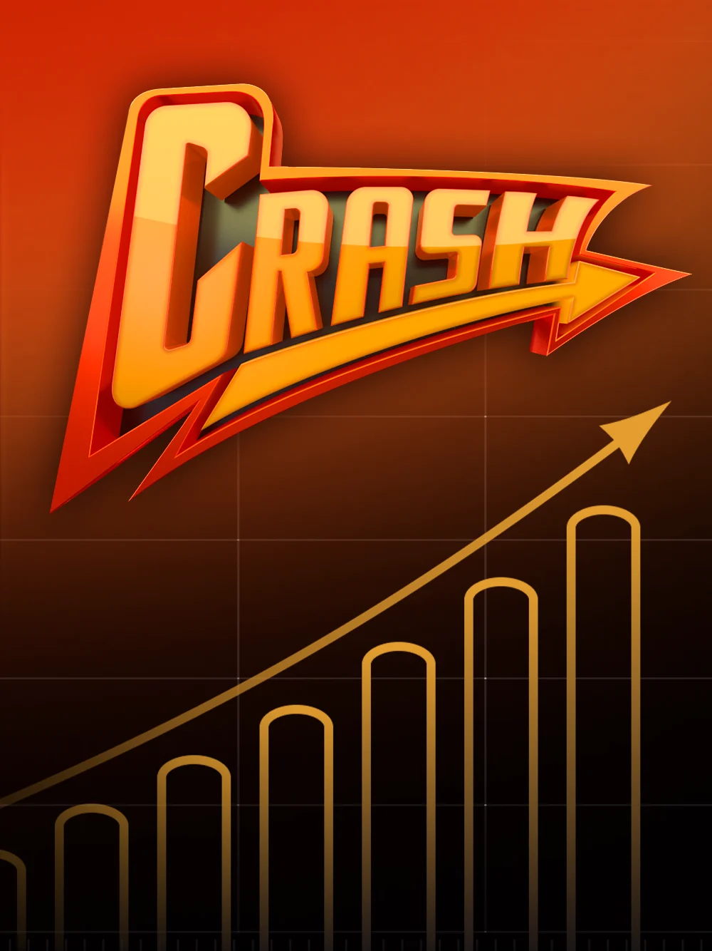 Juego crash minimalista con multiplicadores visuales.